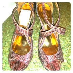 Carlos Santana Believe 2 open toe heels